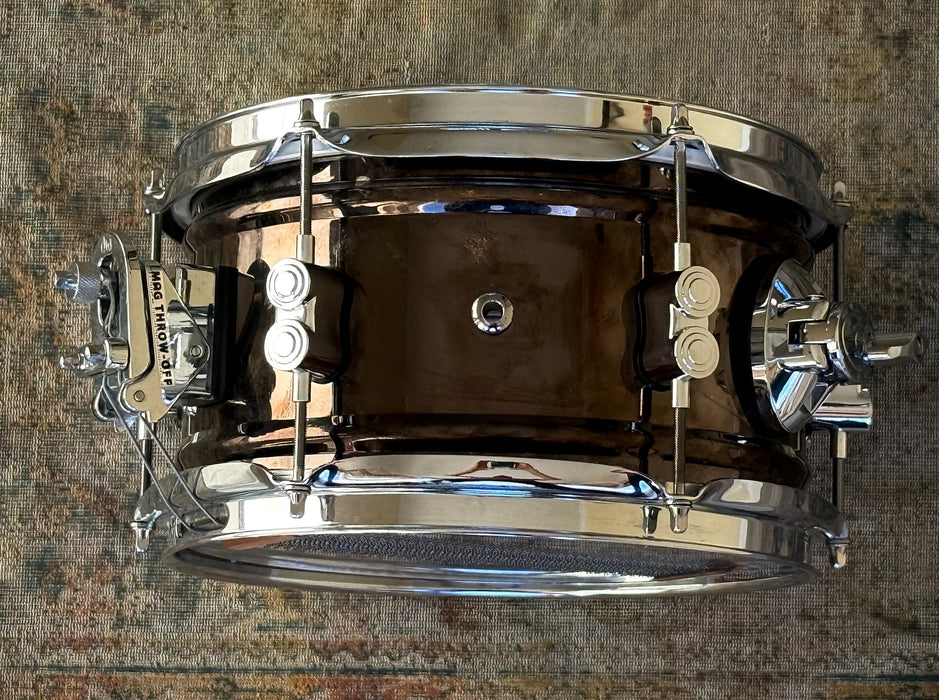DW BLACK NICKEL Over Steel 6” X 10” PDP Snare  Factory Original! Mag Throwoff