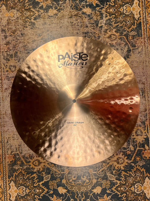PAPER Thin Complex Paiste MASTERS Dark Crash 20” 1798 g AMAZING CLEAN