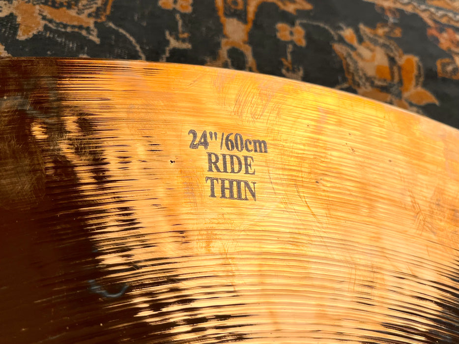 HUGE 24” ISTANBUL Mehmet BRILLIANT Thin Ride 2759 g CRASH! Incredible Dark Shimmer! RARE