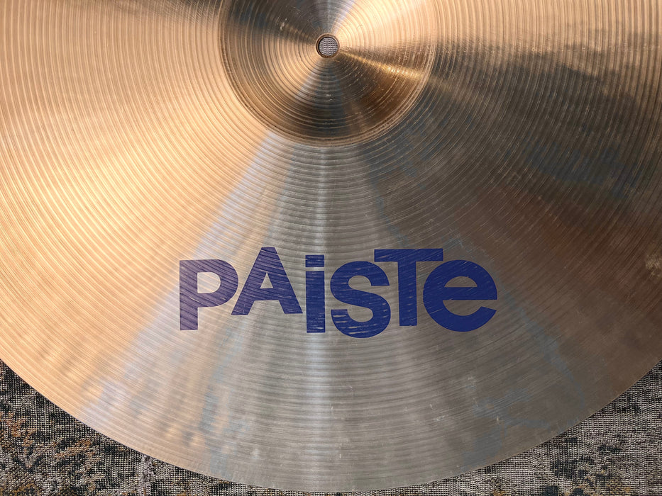 ULTRA Rare PAISTE BLUE LABEL 602 22” HEAVY NOS PERFECT! STEWART COPELAND ‘81! 3150 g