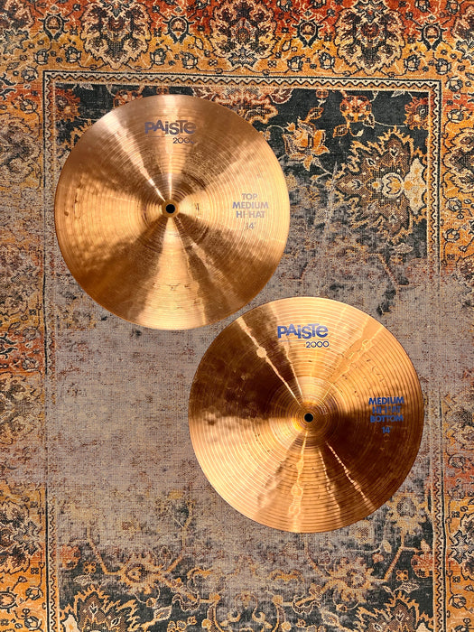 Fantastic Sounding PAISTE 2000 Medium Hihats 14” 794 1046 g Tight & Clean Semi-Complex