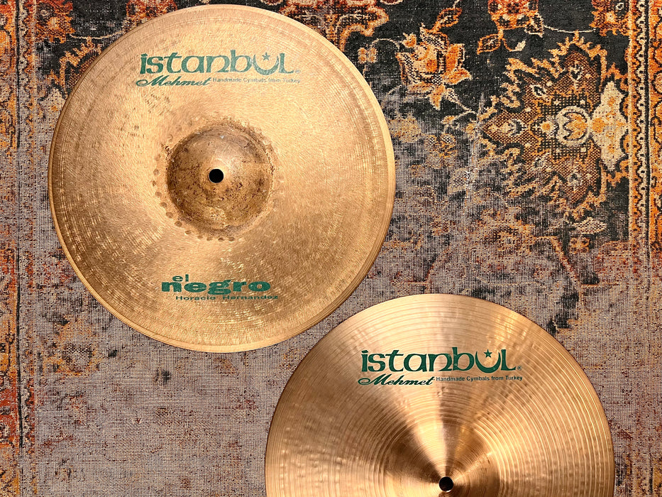 BRUSHED Finish Istanbul Mehmet Horacio EL Negro Hernandez 13” Hihats 940 1092 g TIGHT Clean!