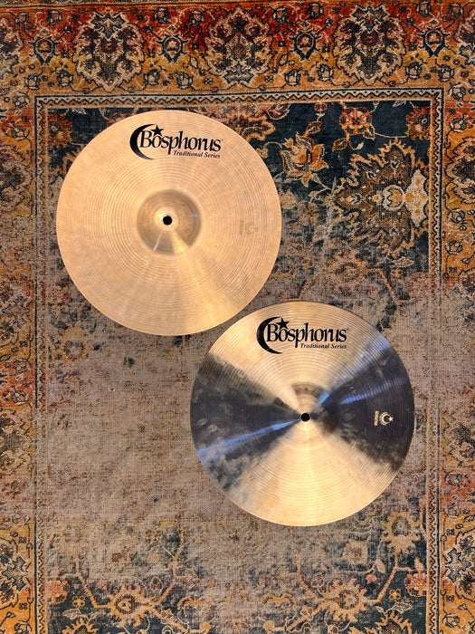 RARE Tight CRISP BOSPHORUS Traditional Factory CRISP 13” Hihats 808 960 g MINT