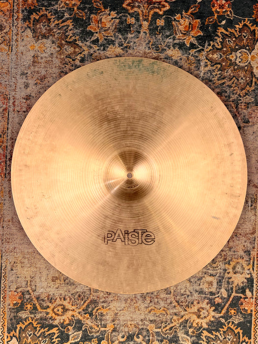 Vintage Paiste 602 Medium Ride 20” FACTORY STAMPED From 1975 2520 g DARK SMOOTH Definition