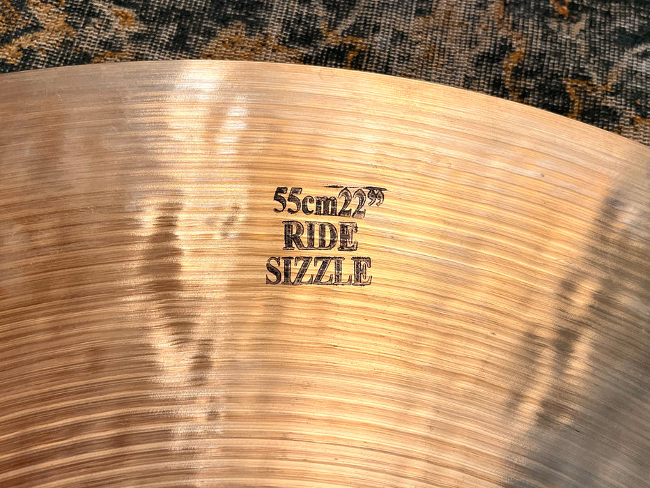 RARE DARK SMOKY ISTANBUL MEHMET 60th ANNIVERSARY RIDE 22" Sizzle 2295 g 1/2 LATHE