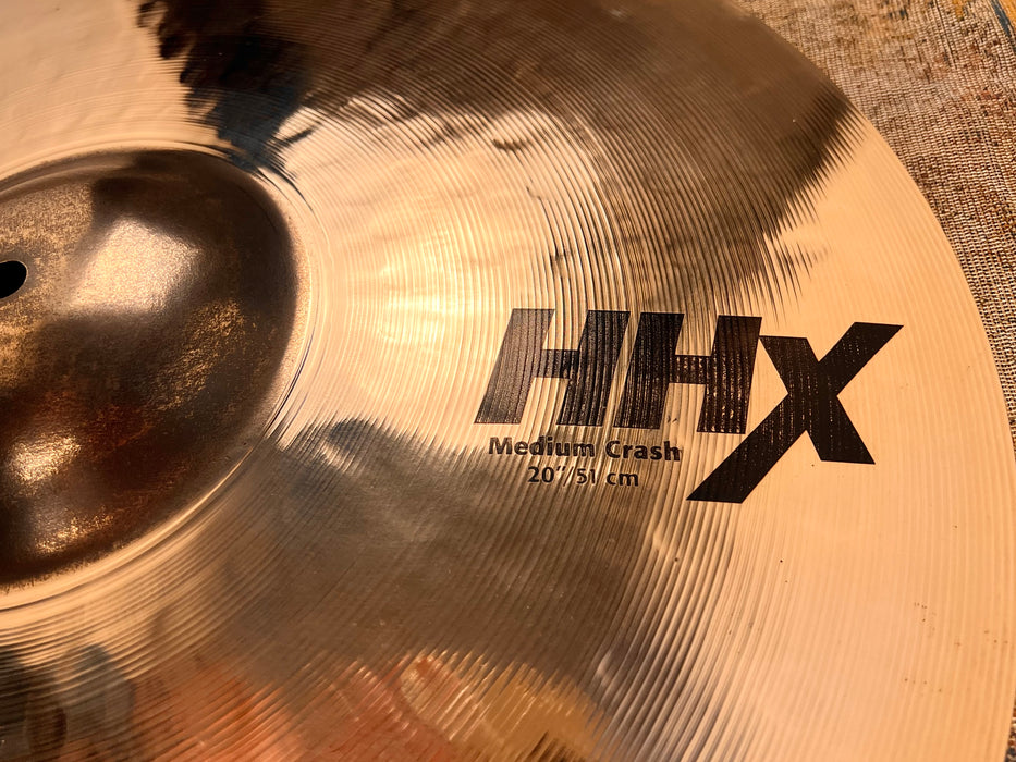 SABIAN HHX 20” MEDIUM CRASH 1992 g BRILLIANT! Dark Shimmering! Versatile! IMMACULATE!