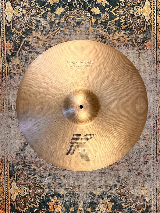 Zildjian K PRE AGED DRY LIGHT Ride 20” ONLY 1995 g RARE DISCONTINUED THIN ONE!