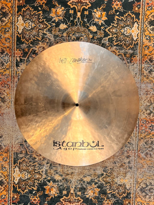 Istanbul AGOP Original MATT CHAMBERLAIN 23” Ride 2449 g ULTRA RARE COLLECTIBLE! Complex