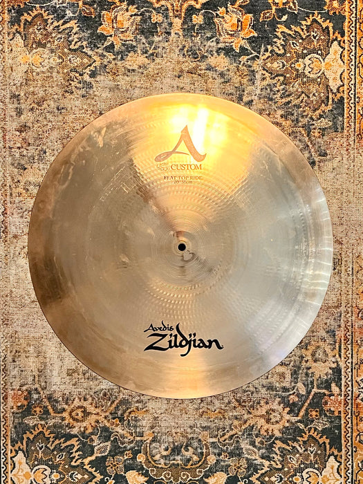 Discontinued THIN Ultra Smooth GLASSY Zildjian 20” A CUSTOM FLAT RIDE 2196 g SUPER CLEAN!