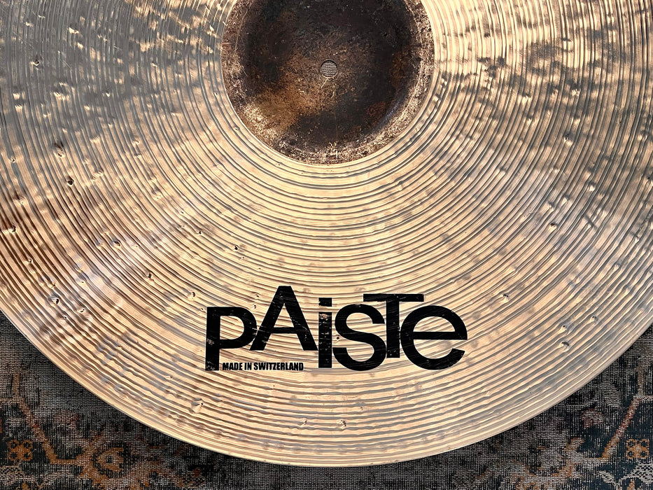PERFECT PAISTE ORIGINAL Twenty 22” RIDE 3424 g SUPER CLEAN! Raw Bell Hand Hammered!