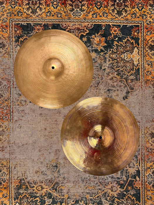 VINTAGE Zildjian ISTANBUL K HIHATS 14” 934 954 g THIN DRY COMPLEX!! Hand hammered! Incredible!