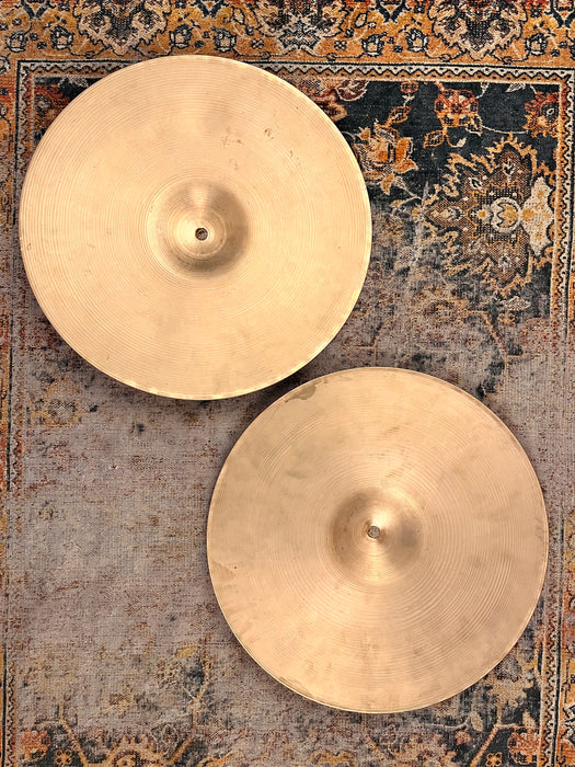 1960s Vintage Zildjian THIN Hihats 14” 870 976 g RINGO Light Whipsy Classic 60s TONE! TIGHT