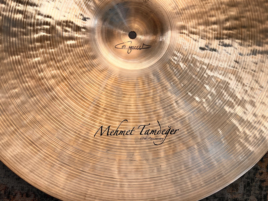 RARE DARK SMOKY ISTANBUL MEHMET 60th ANNIVERSARY RIDE 22" Sizzle 2295 g 1/2 LATHE