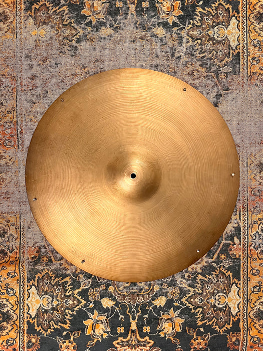 Vintage Zildjian 1960s FACTORY Sizzle Ride 22” 3064 g CRASH! ALL 6 RIVETS! Absolutely Beautiful!