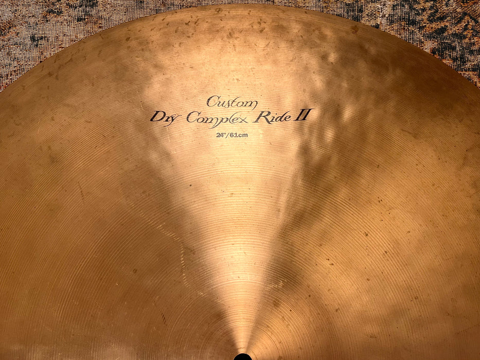 RARE Zildjian BILL STEWART 24” K CUSTOM DRY COMPLEX Ride 2924 g AMAZING! Collectible!