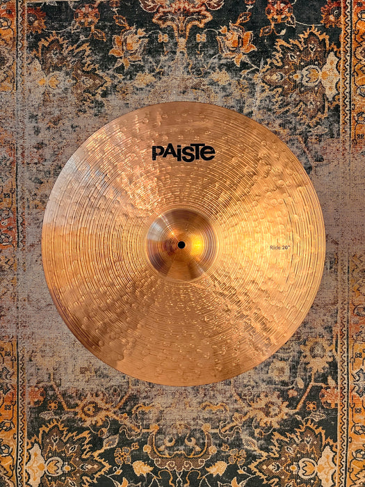 Paiste Prototype 2002 + Dark Energy Craftsmanship 20” Ride 2335 g DARK Lower Pitched CLEAN