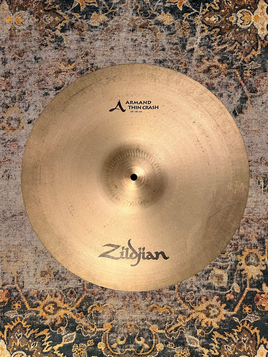 THIN Discontinued Zildjian ARMAND Thin Crash 18” 1287 g CLEAN SHIMMER
