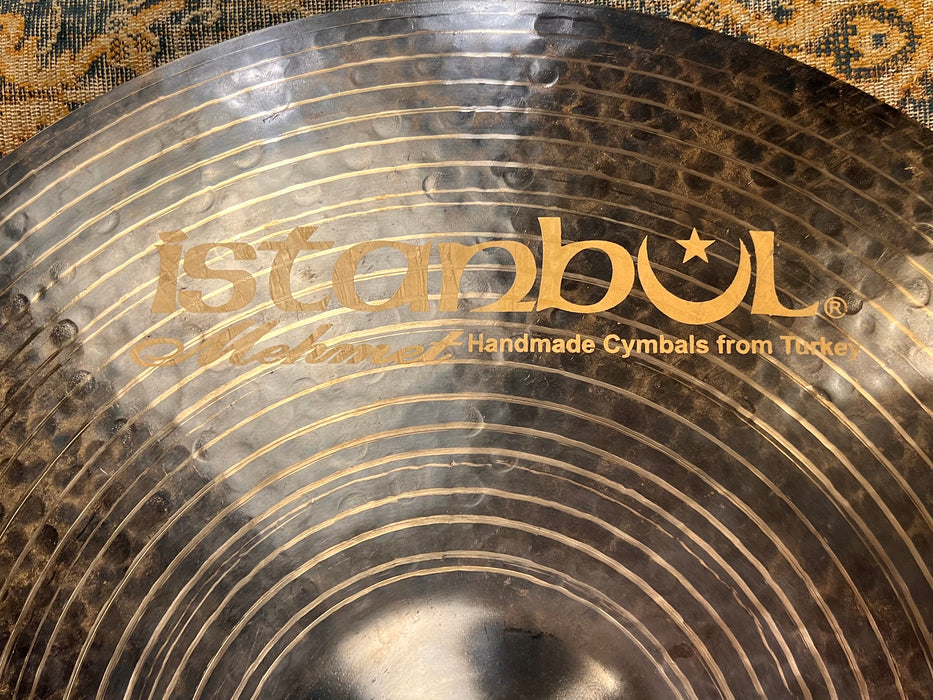 DRY DARK Istanbul Mehmet Kirkor K Ride 22" 2415 g PERFECT! Absolutely Stunning Black Gold Lathe!