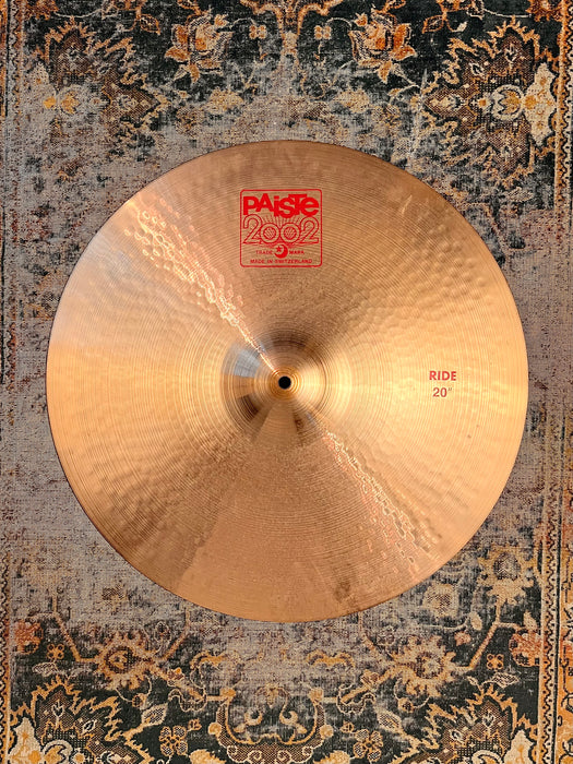 PAISTE 2002 Ride 20" 2420 g Famous Tone! CLEAN Classic! Don’t Pay $375 For A GUESS!!