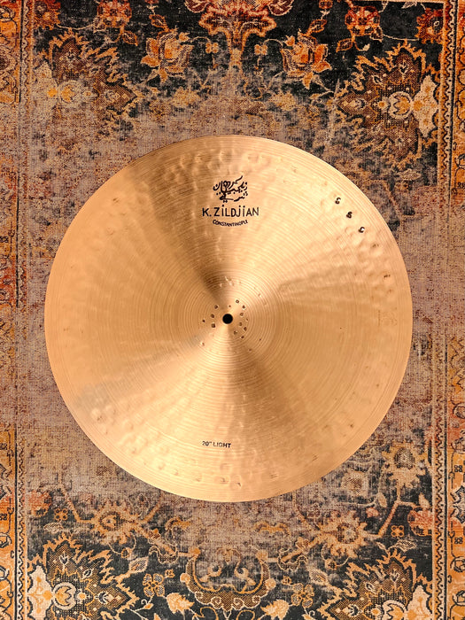 Zildjian K CONSTANTINOPLE LIGHT RIDE SIZZLE 20” 1862 g PERFECT Ultra WARM! Crashable! Limited!