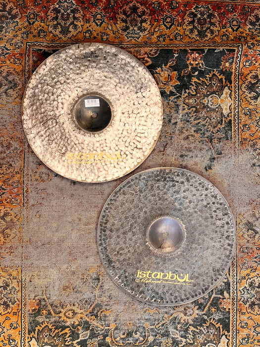 Rare HUGE ISTANBUL Mehmet 61st Anniversary Vintage Series Hihats 15” 1076 1276 g MINT Glorious!