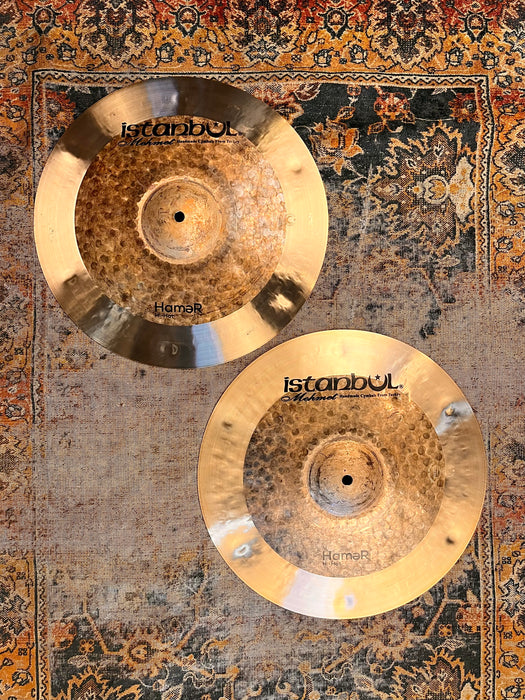 Huge Dark Low ISTANBUL Mehmet Hamer Hihats 15” 1197 1314 g IMMACULATE! DUO! Deep Hammering
