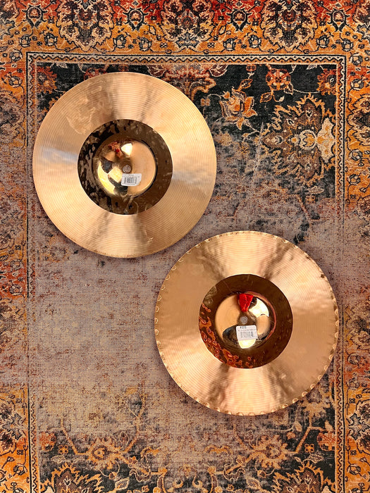 Zildjian K CUSTOM HYBRID Hihats 13.25” 856 1210 g Super CLEAN! Crisp DARK! Why Pay $540?