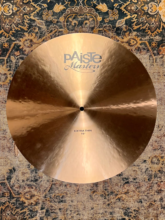 Ultra Glowing Paiste MASTERS EXTRA THIN 19” MULTI CRASH RIDE ONLY 1320 g MINT