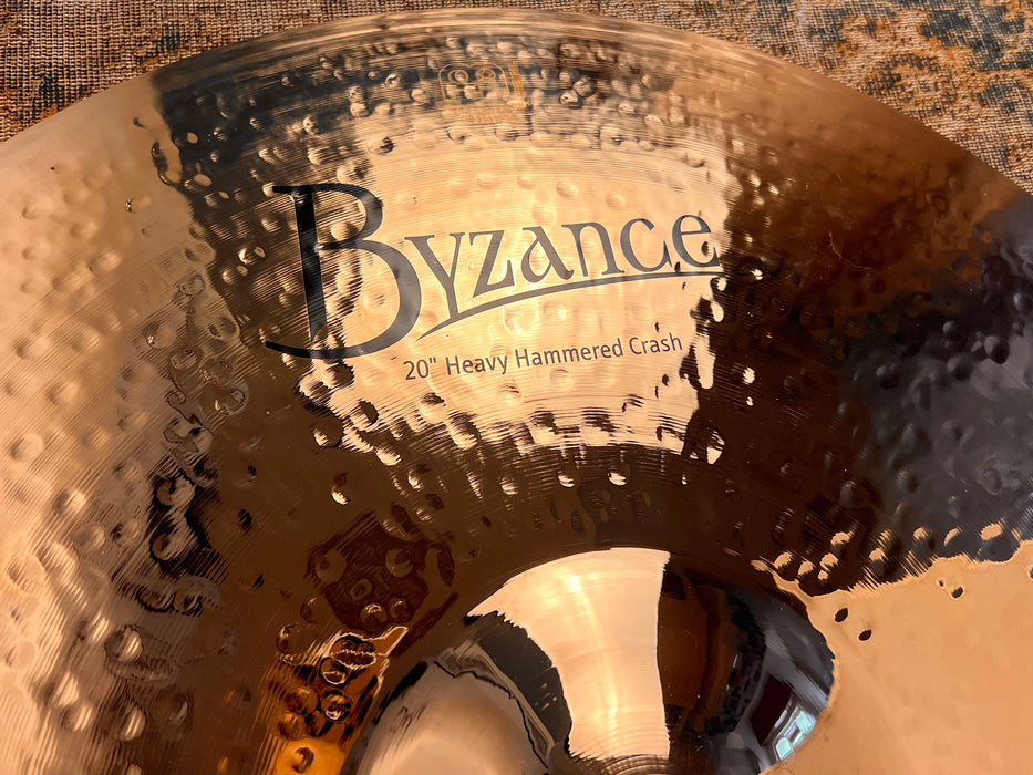 Meinl BYZANCE 20” Heavy Hammered Crash BRILLIANT 2158 g PERFECT! Dark FULL w Shimmer Don't spend $460 To Guess