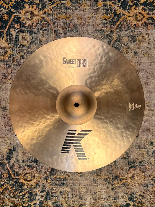 FAST BENDABLE THIN Zildjian K SWEET CRASH 16” 958 g Don’t Pay $319!!
