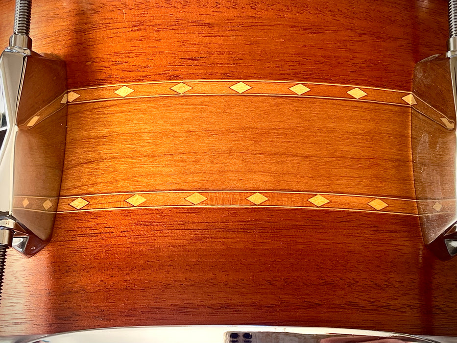 Rare 8 Lug Craviotto STACKED SOLID Mahogany Cherry Mahogany 6.5” X 14” Snare MINT