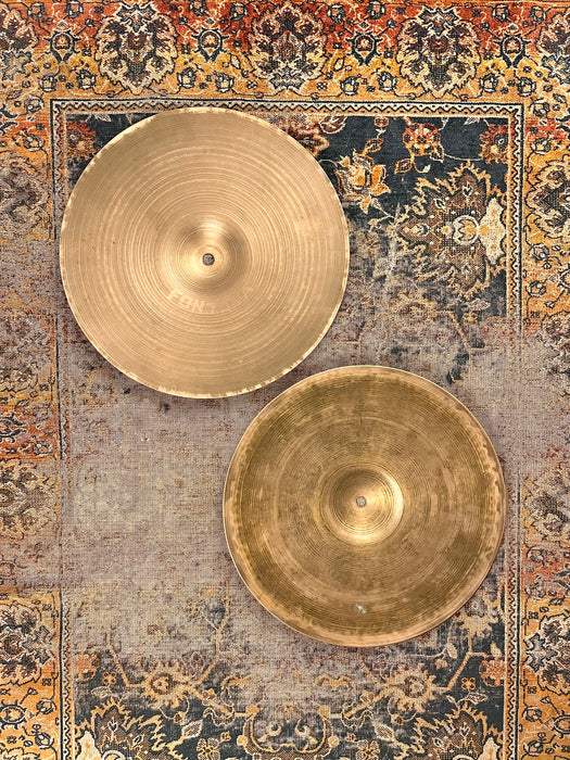 Vintage Zildjian 1960s New Beat 14” Hihats 914 1197 g DRY LIGHT! AMAZING Tone! EARLY NEW BEATS
