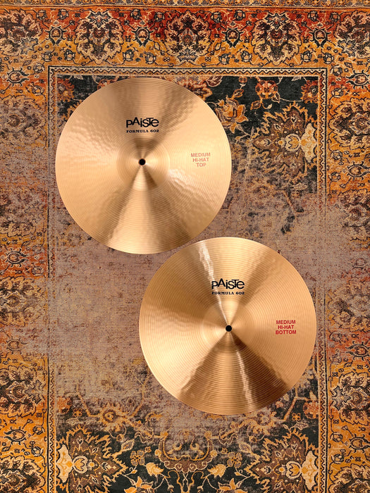 Immaculate PAISTE 602 15” Hihats 1020 1184 g Sound Amazing! DON’T Pay $800! PERFECT SHAPE!