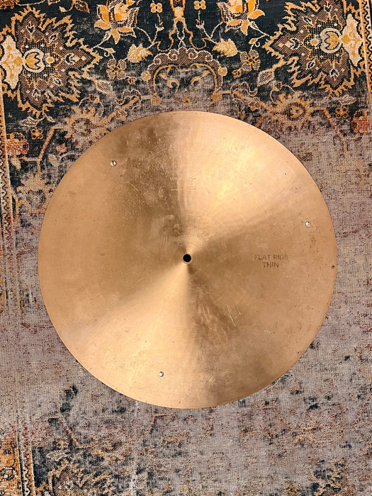 THE FAMOUS Vintage Paiste 602 THIN FLAT RIDE 18” 1526 g Sizzle ROY HAYNES ECM CRYSTALLINE TONE