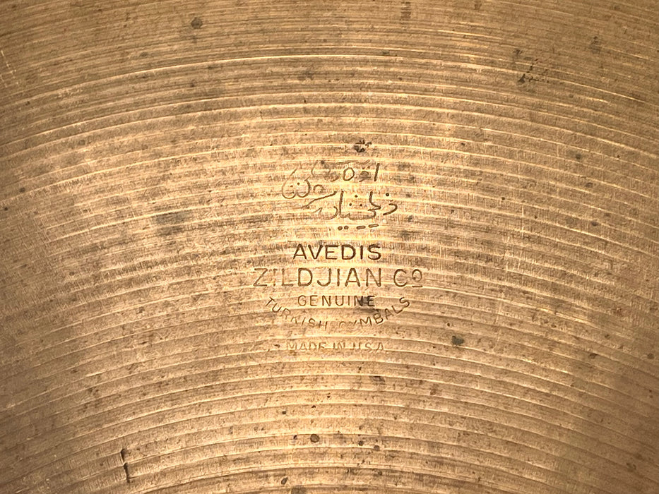 Rare 1960s Vintage Zildjian FACTORY SIZZLE 20” Ride 2239 g LIGHT COMPLEX! Stamped “SIZZLE”