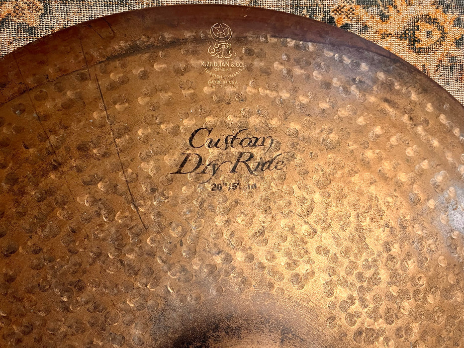 ONE OF THE DRIEST Zildjian K Custom DRY RIDE 20” 2974 g Darker Tone Incredible Definition! Discontinued!