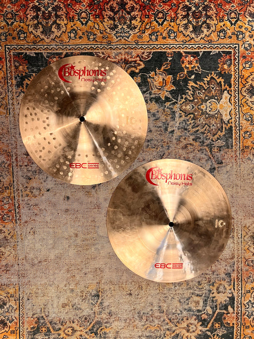 RARE Tight CRISP BOSPHORUS EBC 13” Hihats 760 990 g MINT! Top Lathed Underside RAW! Red Label