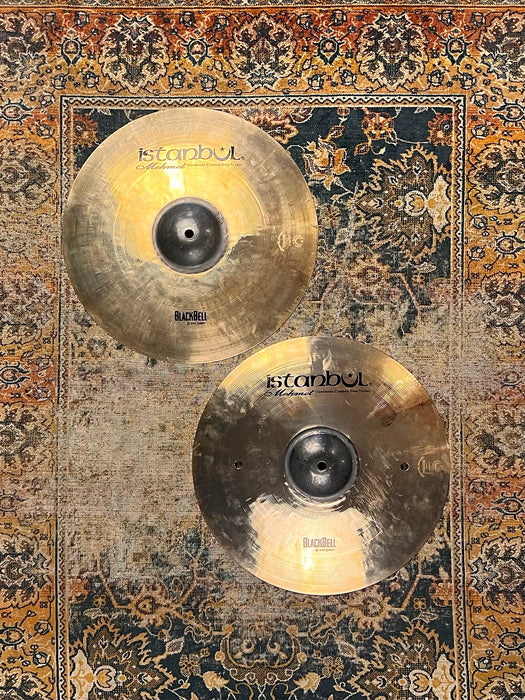 HAND HAMMERED ISTANBUL Mehmet 15" BLACK BELL Hihats 1226 1405 g Brilliant