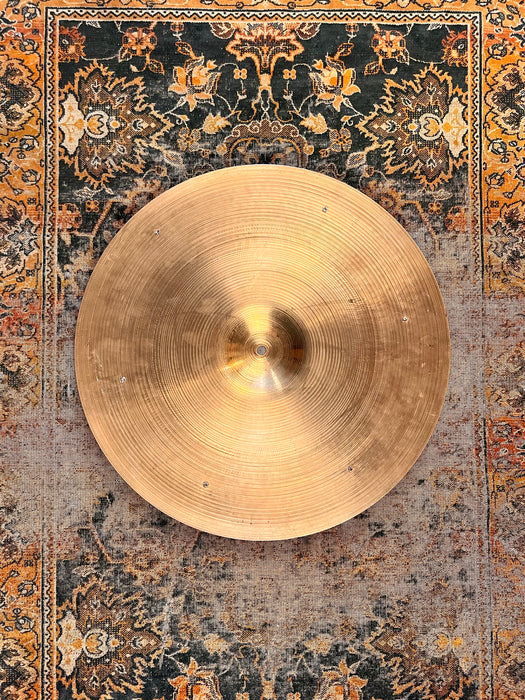 Rare 1950s VINTAGE Zildjian 19” SIZZLE Ride 2018 g ALL ORIGINAL 6 Rivets CLEAN Hand Hammered
