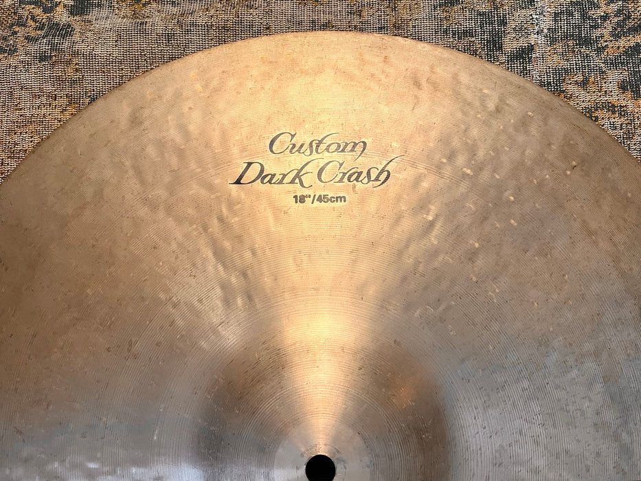Zildjian K Custom 18” Dark Crash PAPER THIN ONLY 1292 g Sounds Incredible! Opens Quickly Fast Decay!