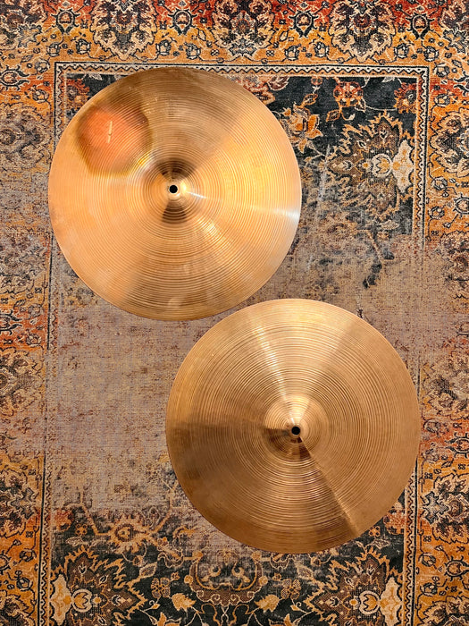 MASSIVE Vintage 1960s THIN Zildjian 16” Hihats An Incredible Paper Thin 896 961 g MELLOW