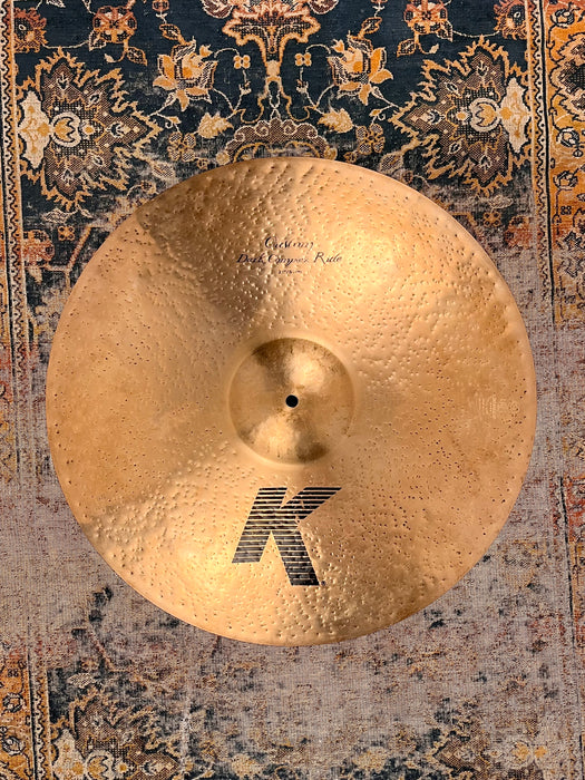 RARE Discontinued Zildjian K Custom DARK COMPLEX 21” Ride 2497 g CLEAN! Gorgeous