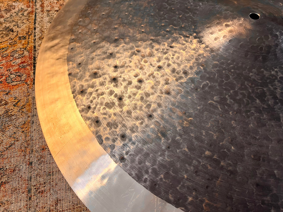 HUGE COMPLEX 24” 1/2 Lathe Masterwork PAPER THIN Crash Ride 2348 g Brushed