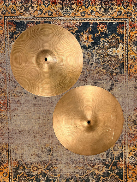 Vintage Zildjian New Beat 14” Hihats 955 1429 g AMAZING Tone! TIGHT DRY Versatile!