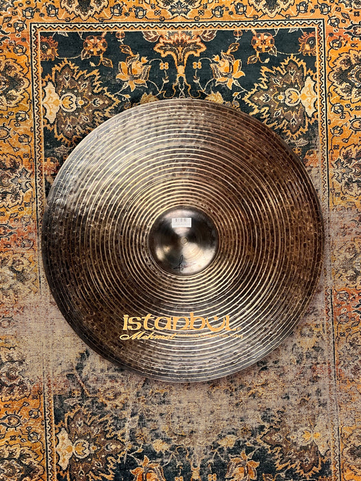 DRY DARK Istanbul Mehmet Kirkor K Ride 22" 2415 g PERFECT! Absolutely Stunning Black Gold Lathe!