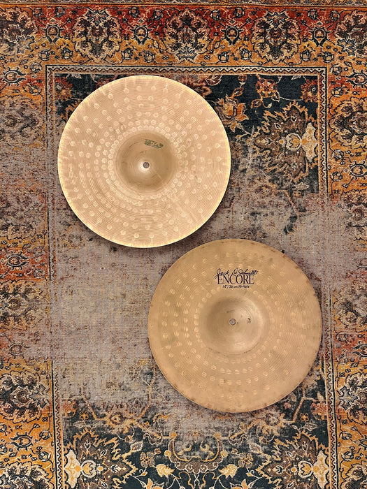 Rare DRY DARK Sabian JACK DEJOHNETTE ENCORE Hihats 14” 936 1292 g Amazing! ARTICULATE Crisp!