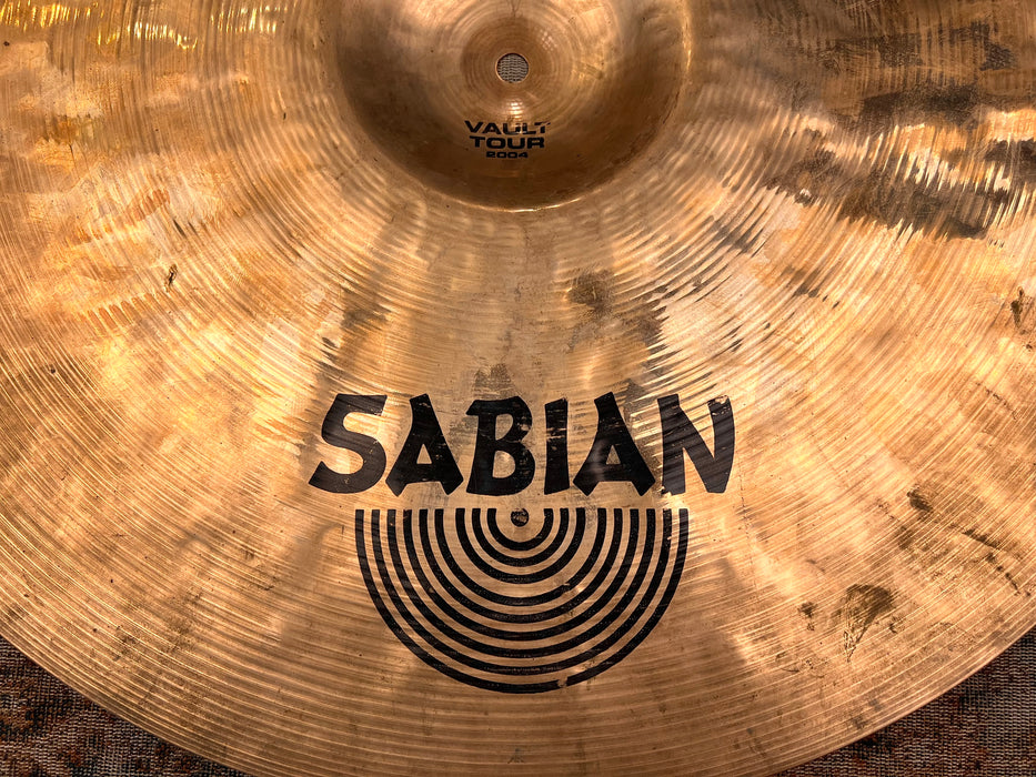 Unique Sabian ORIGINAL VAULT TOUR PROTOTYPE HHX 22” 3172 g Dark & Low! SOLID BELL! HH