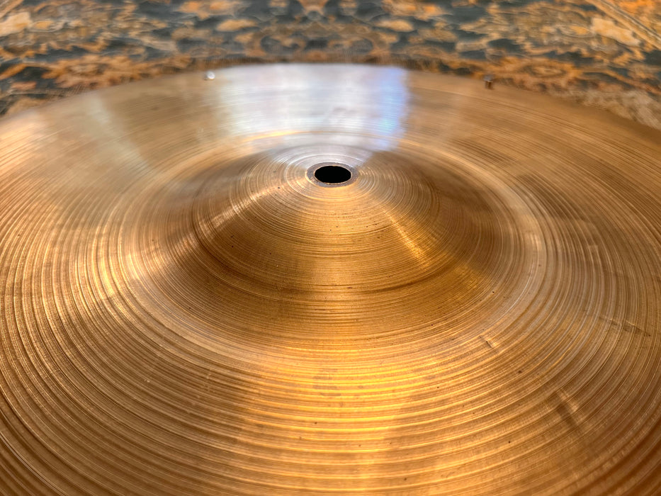 Rare 1950s VINTAGE Zildjian 19” SIZZLE Ride 2018 g ALL ORIGINAL 6 Rivets CLEAN Hand Hammered