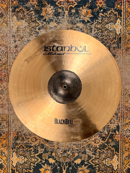 Rare 23” ISTANBUL Mehmet BLACK BELL Ride 3697 g DARK! Clean!  Raw Bell & Hand Hammered