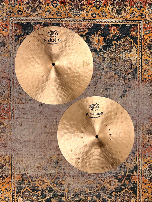 Rare Zildjian K CONSTANTINOPLE LIGHT Hihats 14” ONLY 818 1100 g THIN INCREDIBLE! Airy Responsive